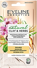 Парфумерія, косметика Розгладжувальна біомаска-пілінг з білою глиною - Eveline Cosmetics Natural Clay & Herbs Bio-Mask Peeling