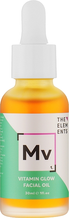 Витаминизированное масло для сияющей кожи - The Elements Vitamin Glow Facial Oil — фото N1