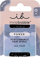 Резинка-браслет для волос - Invisibobble Power True Black Perfomance Hair Spiral — фото N1
