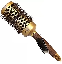 Парфумерія, косметика Термобрашинг для волосся, 55 мм - Olivia Garden Expert Blowout Curl Wavy Bristles Gold & Brown