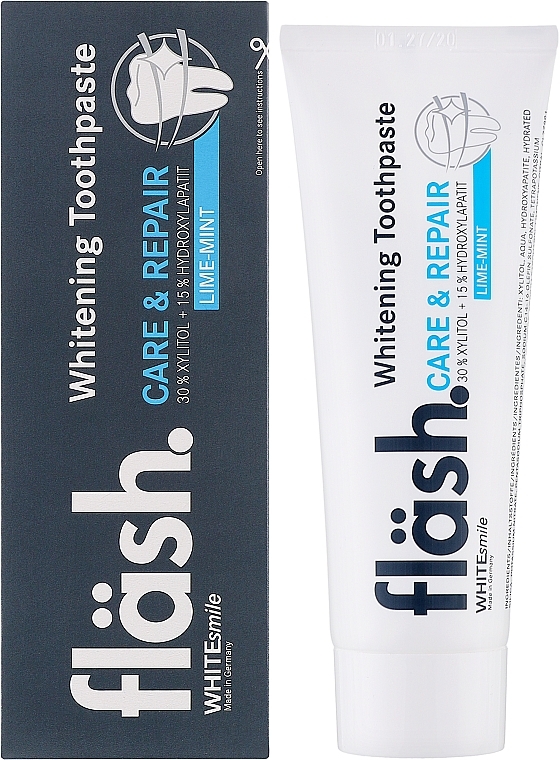Зубная паста, лимон-мята - WHITEsmile Flash Care&Repare Whitening Toothpaste  — фото N2