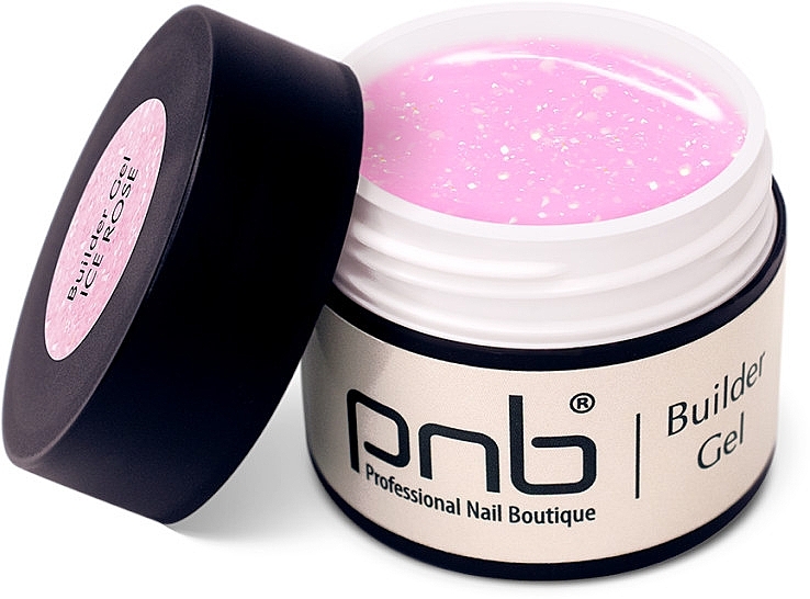 Гель моделирующий, розовый - PNB UV/LED Builder Gel Ice Rose — фото N1