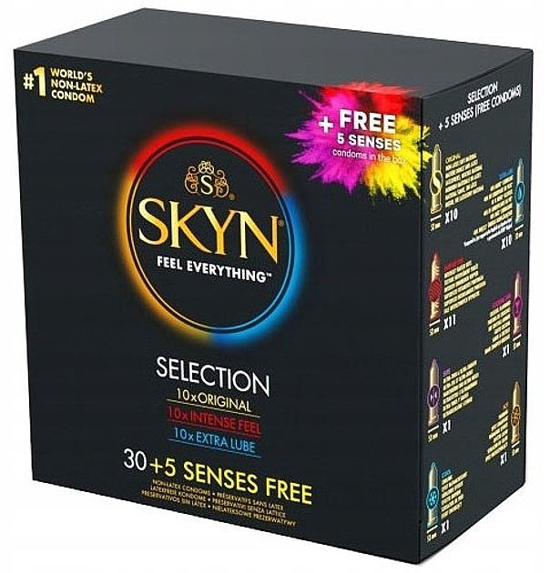 Набір презервативів - Unimil Skyn Selection (condom/35pcs) — фото N1