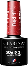 Парфумерія, косметика Гель-лак для нігтів - Claresa Red SoakOff UV/LED Color