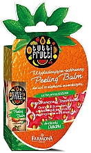 Парфумерія, косметика Бальзам для губ "Апельсин і полуниця" - Farmona Tutti Frutti Peeling Lip Balm Orange & Strawberry