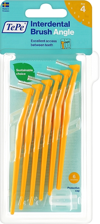 Міжзубний йоржик - TePe Interdental Brushes Angle Yellow 0,7мм — фото N1