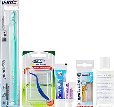 Парфумерія, косметика Ортодонтичний набір - Swiss Denta mini (tbrsh/1 + tpst/15ml + Gel/4ml + balm/50ml + brush/5)