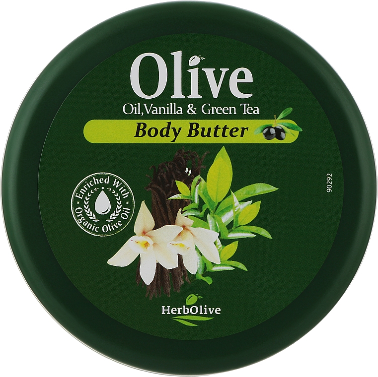 Лосьйон для тіла з ваніллю і зеленим чаєм - Madis HerbOlive Olive Oil Vanilla & Green Tea Body Butter