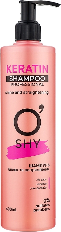 Шампунь "Блиск і випрямлення волосся" - O'Shy Keratin Professional Shampoo