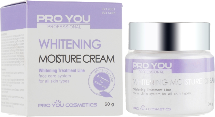 Увлажняющий крем для лица с отбеливающим эффектом - Pro You Professional Whitening Moisture Cream