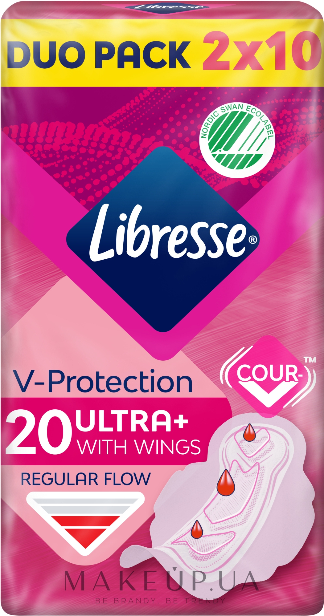 Гигиенические прокладки с крылышками, 20шт - Libresse Ultra Thin Normal Soft — фото 20шт
