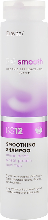 Шампунь для випрямлення волосся - Erayba Bio Smooth Smoothing Shampoo BS12