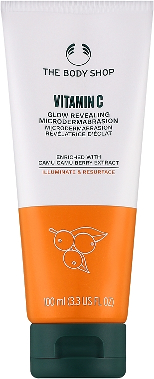 Абразивный скраб для лица "Витамин С" - The Body Shop Vitamin C Glow Revealing Microdermabrasion New Pack — фото N1