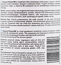 Пищевая добавка "Магний + Калий + B6" - SFD Nutrition Magnez + Potas + B6 — фото N3