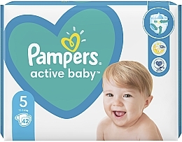 Підгузки Pampers Active Baby Junior 5 (11-16 кг), 42 шт. - Pampers — фото N2