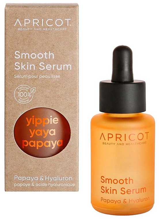 Розгладжувальна сироватка для обличчя "Папая і гіалурон" - Apricot Smooth Skin Serum Yippie Yaya Papaya — фото N1