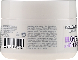 Маска для осветленных и мелированных волос - Goldwell Dualsenses Blondes & Highlights 60sec Treatment — фото N2