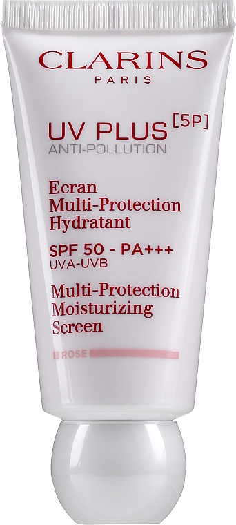 Зволожувальний захисний флюїд-екран для обличчя - Clarins UV Plus [5P] Anti-Pollution SPF 50 Rose — фото N5