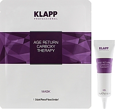 Набор "Карбокситерапия" - Klapp Age Return Carboxy Therapy Treatment (gel/20g + mask/1psc) — фото N2