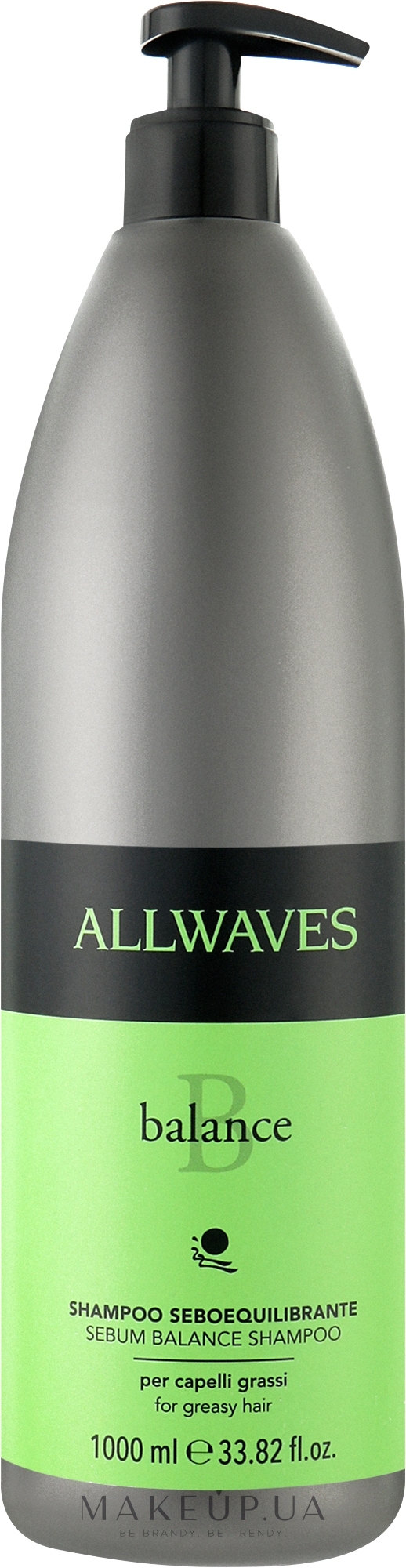 Шампунь для жирных волос - Allwaves Balance Sebum Balancing Shampoo — фото 1000ml