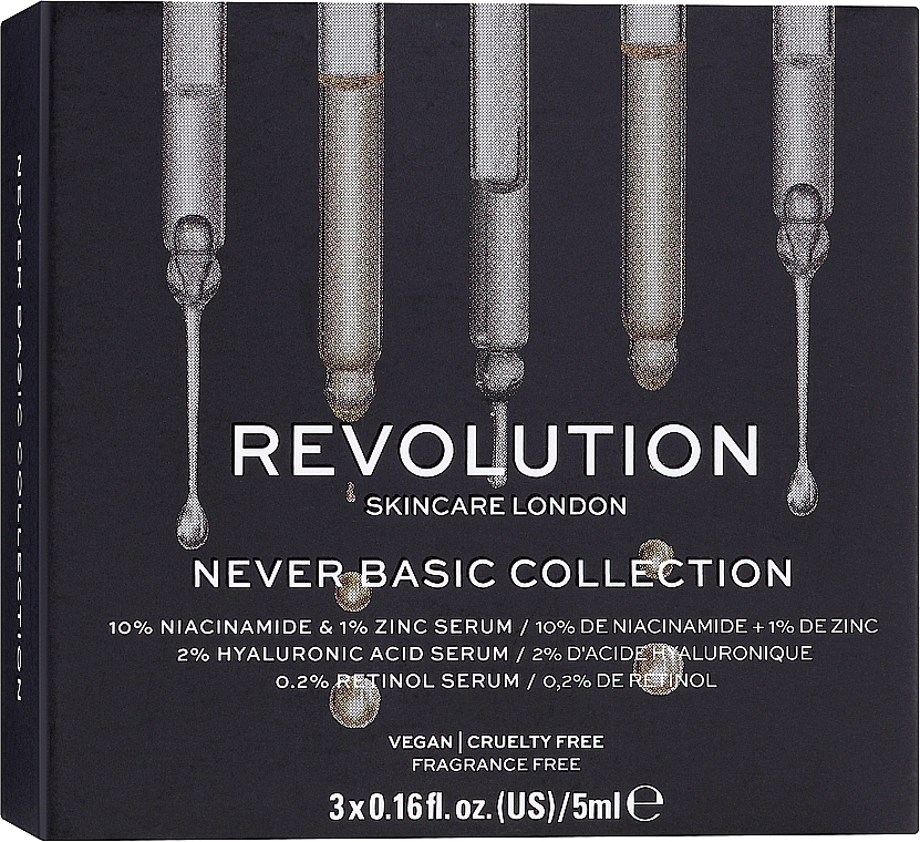 Набор - Revolution Skincare Starter Pack Never Basic (ser/3x5ml) — фото N1