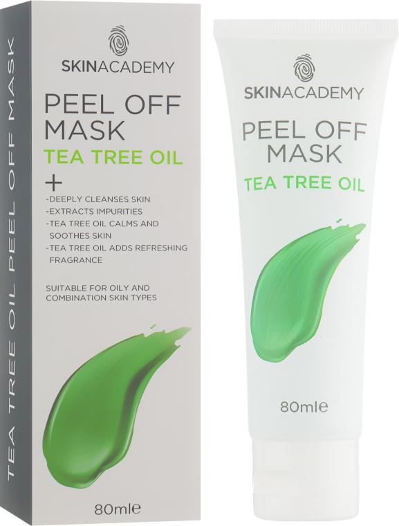 Маска для лица с маслом чайного дерева - Skin Academy Peel Off Mask Tea Tree Oil — фото N1