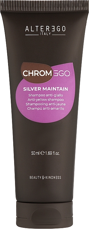 Шампунь для светлых и седых волос - Alter Ego ChromEgo Silver Maintain Shampoo — фото N3