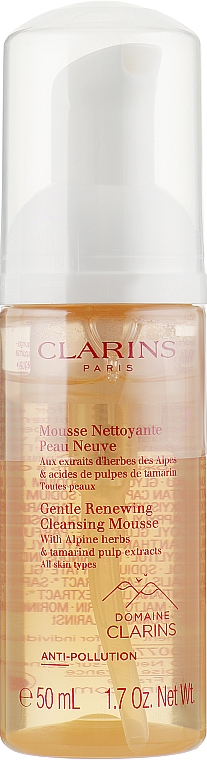 Очищувальний пінний мус для будь-якого типу шкіри - Clarins Gentle Renewing Cleansing Mousse (тестер) — фото N1