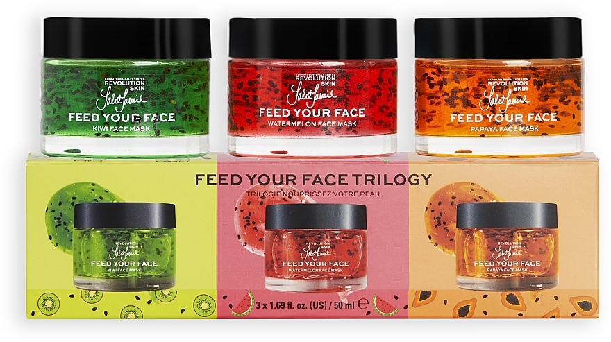 Набор - Makeup Revolution Skincare X Jake Jamie Fruity Mask Trio — фото N2