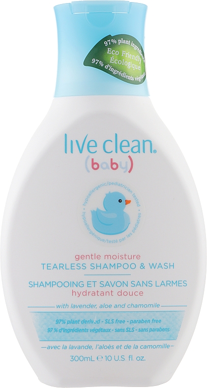 Детский шампунь для волос и тела "Без слез" - Live Clean Baby Shampoo Wash