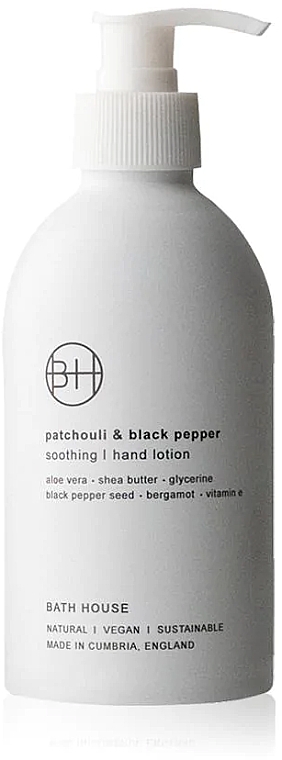 Bath House Patchouli & Black Pepper Soothing Hand Lotion - Лосьон для рук — фото N1