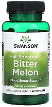 Диетическая добавка "Горькая дыня", 500 мг - Swanson Bitter Melon  — фото N1