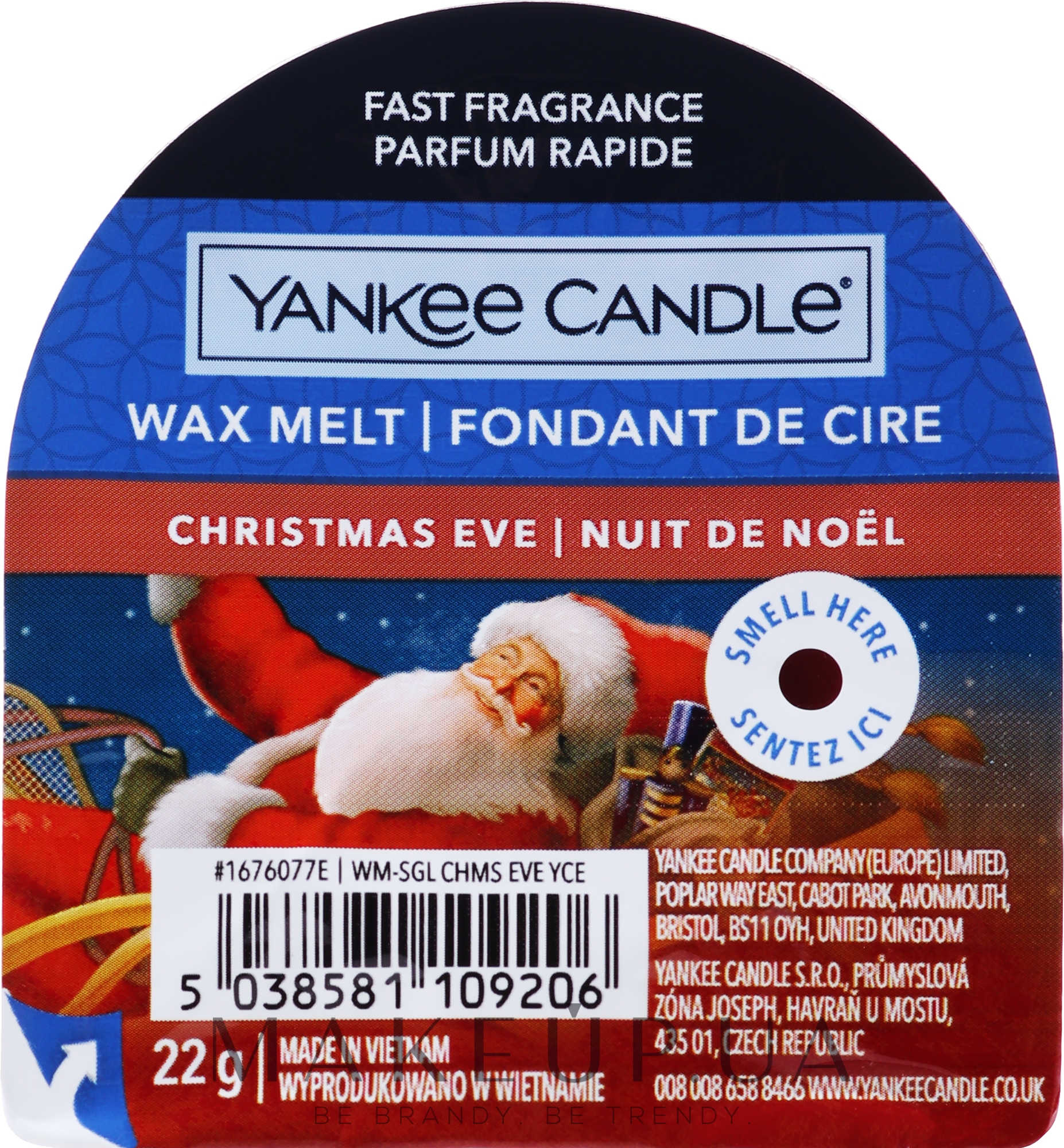 Ароматический воск - Yankee Candle Christmas Eve Tarts Wax Melts — фото 22g