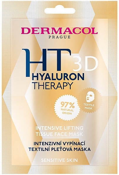 Інтенсивна зміцнювальна тканинна маска - Dermacol 3D Hyaluron Therapy Intensive Lifting — фото N1