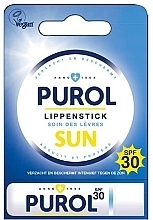 Парфумерія, косметика Бальзам для губ сонцезахисний - Purol Sun Lip Stick SPF 30