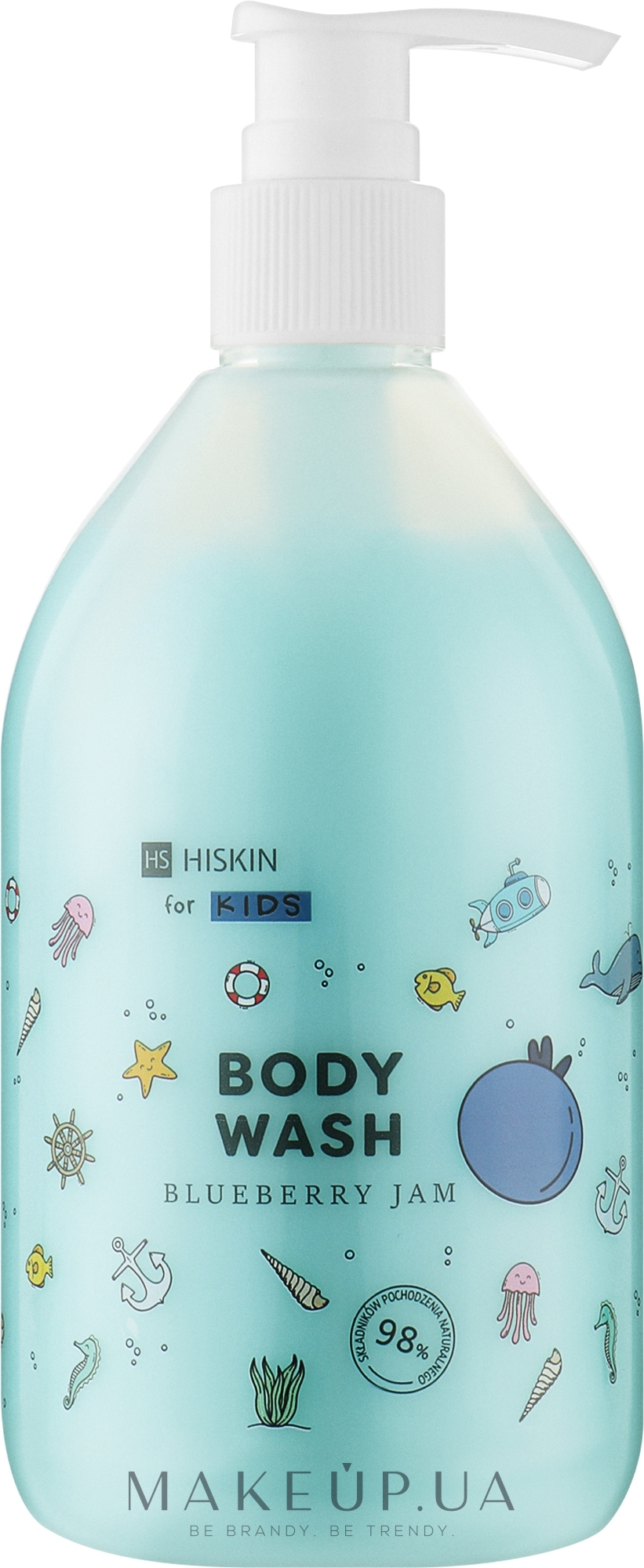 Дитячий гель для душу "Чорничний джем" - HiSkin Kids Body Wash Blueberry Jam — фото 400ml