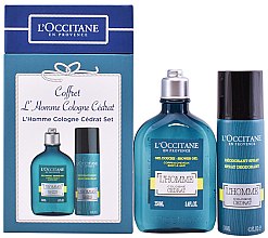 Духи, Парфюмерия, косметика L'Occitane L’Homme Cologne Cedrat - Набор (deo/130ml + sh/gel/250ml)