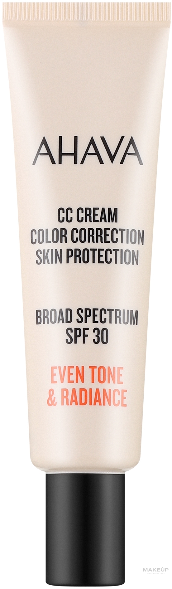 CC-крем для коррекции тона кожи лица - Ahava CC Cream Color Correction Skin Protection SPF 30 — фото 30ml