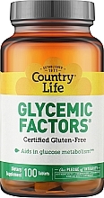 Добавка для стабілізації глікемічного індексу - Country Life Glycemic Factors — фото N1