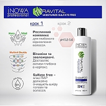 Профессиональный шампунь для ежедневного ухода за всеми типами волос - jNOWA Professional KeraVital Moisturize Sulfate Free Shampoo  — фото N2