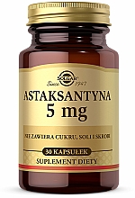 Духи, Парфюмерия, косметика Пищевая добавка "Астаксантин", 5 мг - Solgar Astaksantyna