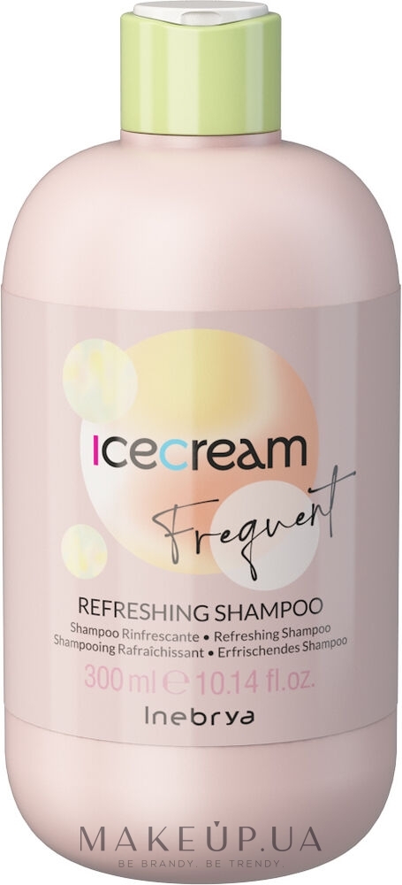 Освіжаючий шампунь з м'ятою - Inebrya Frequent Ice Cream Refreshing Shampoo — фото 300ml