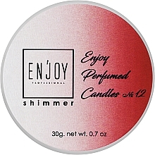 Парфумована масажна свічка - Enjoy Professional Shimmer Perfumed Candle Enjoy #12 — фото N1