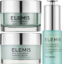 Набор - Elemis Pro-Collagen Everyday Renewal Essentials (nig/cr/30ml + serum/15ml + cr/30ml) — фото N2