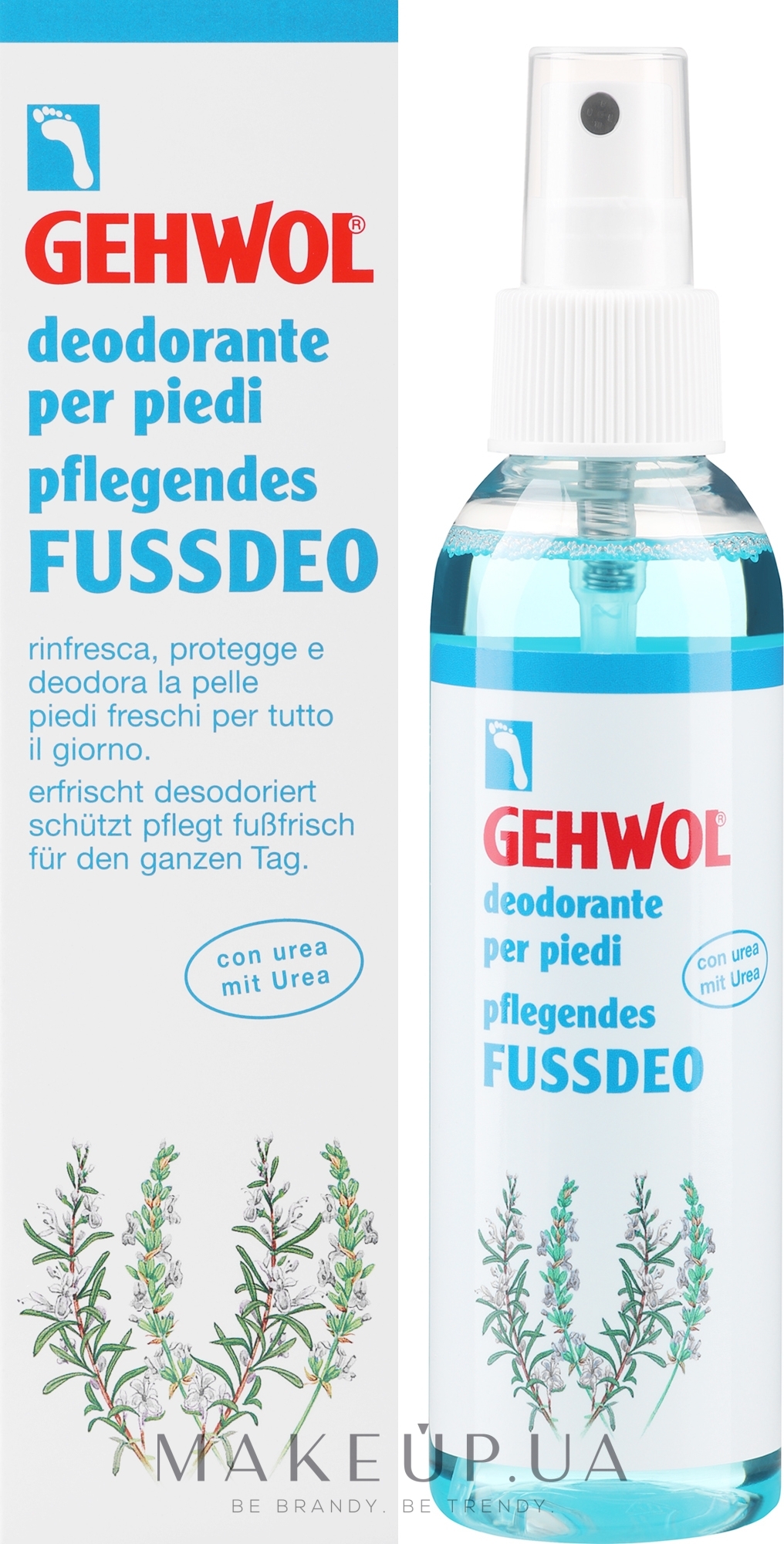 Доглядаючий дезодорант для ніг - Gehwol Pflegendes fubdeo — фото 150ml