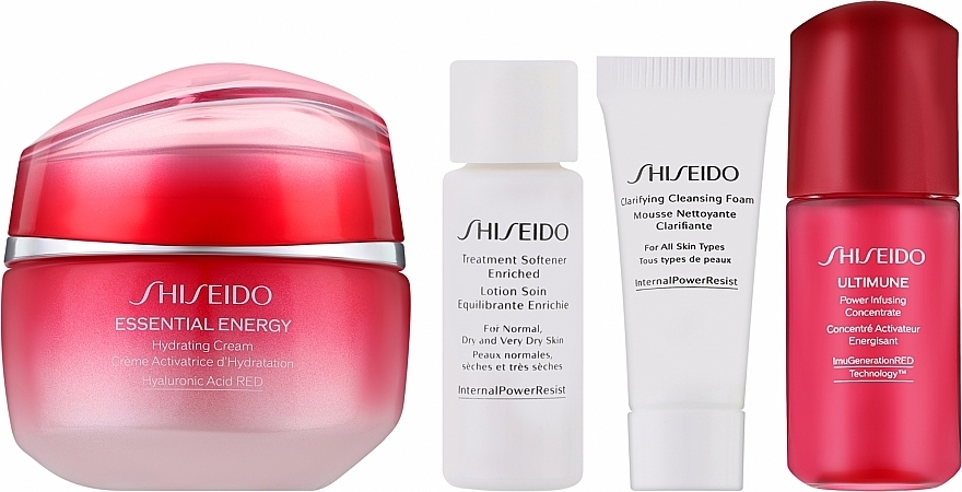 УЦЕНКА Набор - Shiseido Essential Energy Value Set (f/cr/50ml + foam/5ml + f/lot/7ml + conc/10ml) * — фото N2