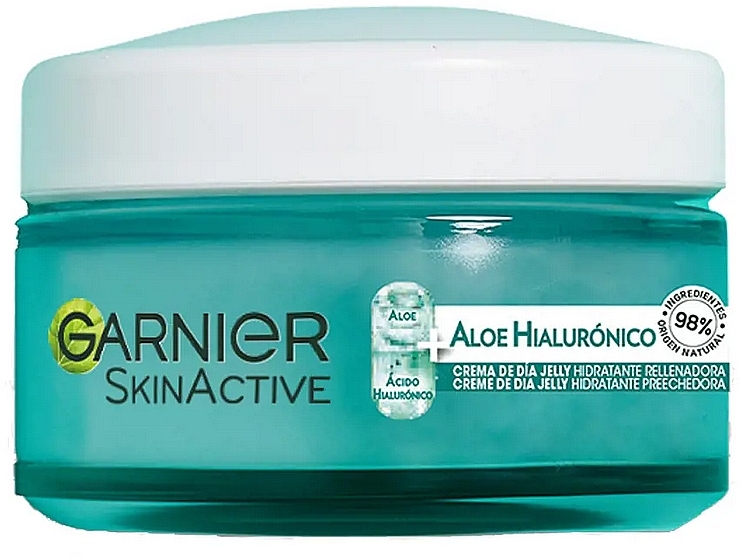 Увлажняющий гель-крем для лица - Garnier Skin Active Hyaluronic Aloe Moisturizing Jelly Day Cream — фото N2