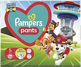 Подгузники-трусики, размер 5 (12-17 кг), 66 шт - Pampers Pants Paw Patrol — фото N2