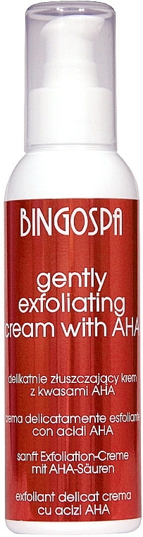 BingoSpa Face Cream - Відлущувальний крем з AHA-кислотами  — фото N1