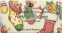 Духи, Парфюмерия, косметика Мыло туалетное "Cottonf Lower" - Florinda Christmas Collection Soap